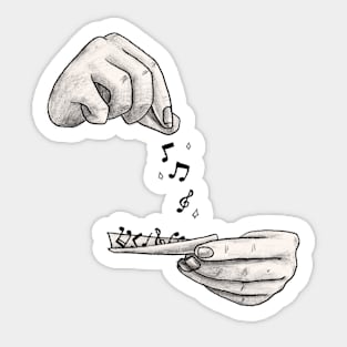 Music addicted Sticker